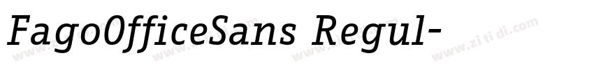 FagoOfficeSans Regul字体转换